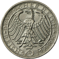 3 Reichsmark 1928 A, Naumburg, Jaeger 333, Min. Kratzer, Vorzüglich. (D) - Other & Unclassified