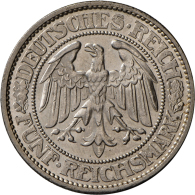 5 Reichsmark 1932 A, Eichbaum, Jaeger 331, Vorzüglich-Stempelglanz (D) - Other & Unclassified