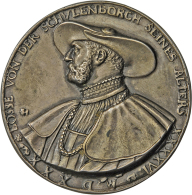 Brandenburg-Preussen, Joachim I., Allein 1499-1535: Einseitig Versilbertes Bronzemedaillon 1530 Von Friedrich... - Other & Unclassified