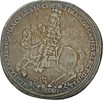 Brandenburg-Bayreuth, Christian Ernst 1655-1712: Dicker 1 1/2facher Reichstaler 1664, Nürnberg, Auf Die... - Other & Unclassified