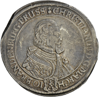 Brandenburg-Bayreuth, Christian 1603-1655: Reichstaler 1629 (Jahreszahl Im Stempel Aus 1627 Und 1628... - Other & Unclassified