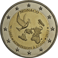 2 EURO-Sondermünze 2013: 20 Jahre Mitgliedschaft In Den Vereinten Nationen, Gekapselt, Ohne Etui/Zertifikat,... - Other & Unclassified