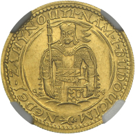 Dukat 1926, Hl. Wenzel Herzog Von Böhmen, NGC Holder MS 62, St-. (R) - Czechoslovakia