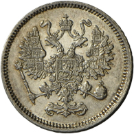 Alexander II. 1855-1881: 10 Kopeken 1861, St. Petersburg. 1,97 G, Bitkin 195, Sehr Schön-vorzüglich. (D) - Russia