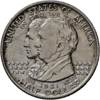 1/2 Dollar 1921, Alabama Centennial, KM 148.2, Rf., Ss-vz. (D) - Other & Unclassified