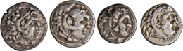 LOT 8 Münzen, 7 Drachmen Alexander III. (4x), Philipp III., Ariobarzanes I. Und III., Dazu Didrachme... - Other & Unclassified