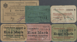 Sammlung Deutsche Banknoten Einschließlich Dubletten Aus 1898 Bis 1980 In 2 Ringbindern U. 1 Dicken Ordner,... - Other & Unclassified