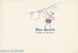 - 94 -  BUVARD PUBLICITAIRE   Teinture Bleu Reckitt à COISY-LE-ROI - 015 - Kleidung & Textil