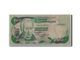 Billet, Colombie, 200 Pesos Oro, 1988, 1988-11-01, KM:429d, B - Kolumbien
