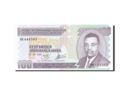 Billet, Burundi, 100 Francs, 1993-1997, 2004-05-01, KM:37D, NEUF - Burundi