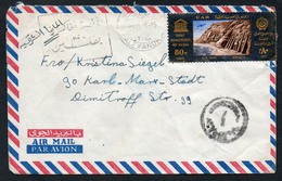 3178 - Alter Brief Beleg - Alexandria - Karl Marx Stadt - Luftpost Air Mail Gel 1966 - Briefe U. Dokumente