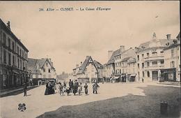 CARTE POSTALE ORIGINALE ANCIENNE : CUSSET  LA CAISSE D'EPARGNE  ANIMEE  ALLIER (03) - Banques