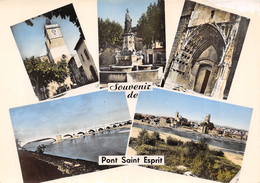 CPSM 30 SOUVENIR DE  PONT ST ESPRIT   Grand Format 15 X 10,5 - Pont-Saint-Esprit