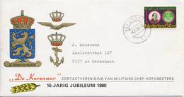 Veldpost - 15-Jarig Jubileum "De Korenaar" (1980) - Met Adres / Open Klep - Briefe U. Dokumente