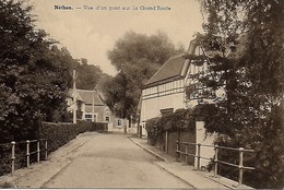 GREZ-DOICEAU.  NETHEN.  VUE D'UN PONT SUR LA GRAND'ROUTE. - Graven