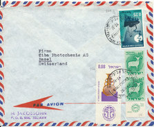 Israel Air Mail Cover Sent To Switzerland 26-11-1964 - Aéreo