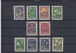 Autriche - Fleurs Diverses - Neufs** - Année 1948 - Y.T. 722/731 - Neufs