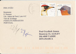Portugal Chess Postcard Sent To Denmark 20-4-2004 Topic Stamps BIRDS - Lettres & Documents