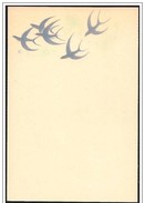 Giappone/Japon/Japan: Intero, Stationery, Entier, Rondine, Avaler, Swallow, Bateau à Voile, Sailing Boat, Barca A Vela - Hirondelles