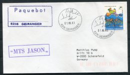 1993 Greece MTS JASON Ship Cover. Geiranger Norway Paquebot - Lettres & Documents