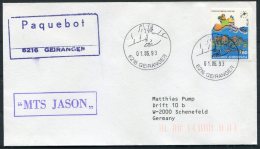 1993 Greece MTS JASON Ship Cover. Geiranger Norway Paquebot - Brieven En Documenten