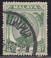 8c Green 1952, Selangor Used 1948 - 1955, Malaya - Selangor