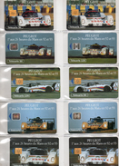 10 Cartes Téléphoniques ( PEUGEOT 1er Aux 24 H/ Du MANS En 93/93) - 120 Unità