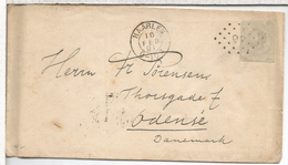 HOLANDA ENTERO POSTAL HAARLEM 1891 A ODENSE - Lettres & Documents