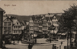 Siegen - Markt  Tramway Briefstempel Lazaretts - Siegen