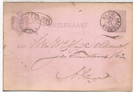 HOLANDA ENTERO POSTAL AMSTERDAM 1891 - Lettres & Documents