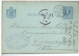 HOLANDA ENTERO POSTAL 1885 ROSENDAAL - Lettres & Documents