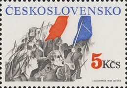 Czechoslovakia / Stamps (1989) 2896: 200th Anniversary Of The Storming Of The Bastille (1789); Painter: Ivan Schurmann - Révolution Française