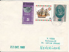 Bulgaria Cover Sent Air Mail To Netherland 1980 - Covers & Documents