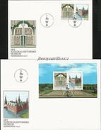 DINAMARCA/ DENMARK/ DÄNEMARK/ DANIMARCA -EUROPA-CEPT 2017-"CASTILLOS- CASTLES ".- 2 FDC'S De SELLOS HB Y HOJITA BLOQUE - 2017