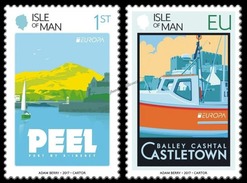 MAN, ISLA De/ ISLE Of MAN -  EUROPA-CEPT 2017 - "CASTILLOS- CASTLES - CHATEAUX".- SERIE De 2 V. TIPO B - 2017