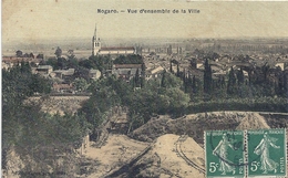 CPA Nogaro Vue D'ensemble De La Ville Circulé 1908  ; Voir Recto-verso . - Nogaro