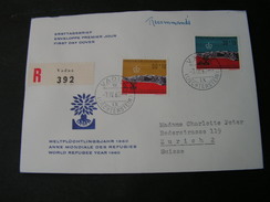 Lichtenstein  R-cv,  1960 - Storia Postale