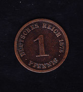 ALLEMAGNE KM 1, XF+, 1 Pf, 1875J. (5AP54) - 1 Pfennig