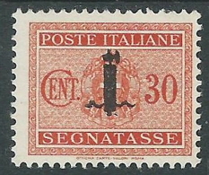 1944 RSI SEGNATASSE FASCETTO 30 CENT MH * - P41-10 - Postage Due