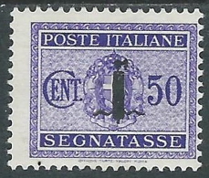 1944 RSI SEGNATASSE FASCETTO 50 CENT MH * - P41-7 - Postage Due