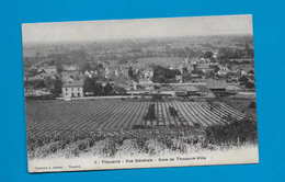 CPA 49 THOUARCE VUE GENERALE SUR LE VILLAGE  ET SUR LA  GARE DE THOUARCE VILLE - Thouarce