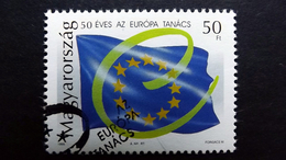 Ungarn 4542 Oo/ESST, 50 Jahre Europarat - Gebruikt