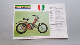 Malanca Choppy 50 Leoncino 50 Depliant Tuboni Originale - Genuine Motorcycle Brochure - Prospekt - Moteurs