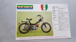 Malanca Tigre 50 - 3M Cross 50 Depliant Tuboni Originale - Genuine Motorcycle Brochure - Prospekt - Motores