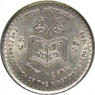 CONSTITUTION OF NEPAL COMMEMORATIVE COIN 1990 KM-1063 UNCIRCULATED UNC - Népal