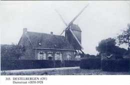 DESTELBERGEN (O.-Vl.) - Molen/moulin - Blauwe Prentkaart Ons Molenheem Van De Verdwenen Molen De Clercq - Destelbergen
