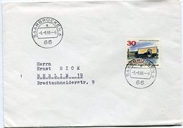 VR 73 Sarre Saar Lettre Oblitération Saarbrucken 6 Du 6.6.66 à 6 H Circonscription 66 - Storia Postale