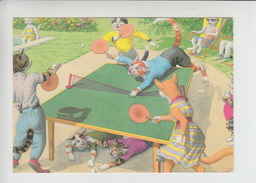 PING PONG Tennis De Table Tischtennis Chats Humanisé (tt089) - Table Tennis