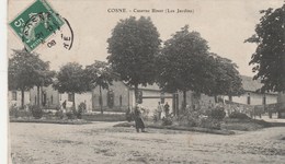 COSNE  58  NIEVRE  CPA   CASERNE BINOT  LES JARDINS - Cosne Cours Sur Loire