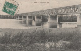 COSNE  58  NIEVRE  CPA LE PONT DU  P. O. - Cosne Cours Sur Loire